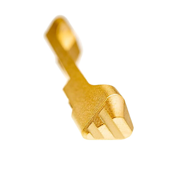 Tyrant CNC TDP320EGOLD  Extended Magazine Release Sig P320 Gold Steel — view 1