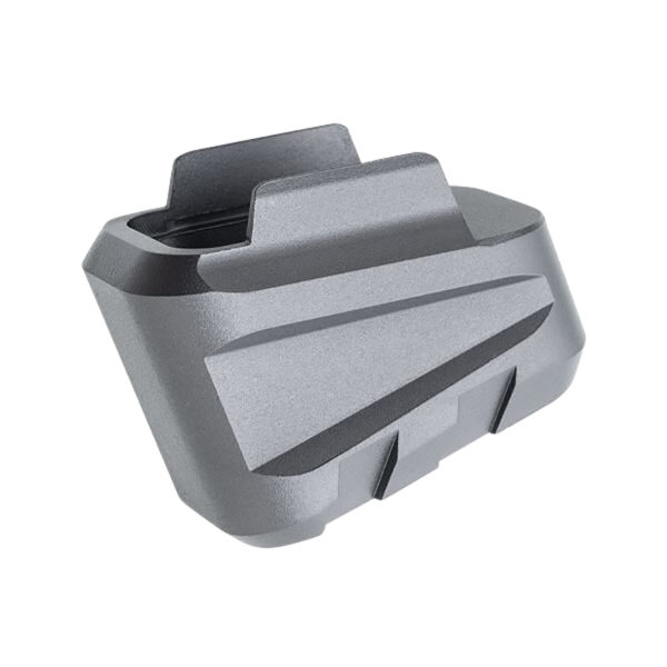 Tyrant CNC TDP320MAGEXGREY  Magazine Extension Fits Sig P320 5rd Grey Aluminum — view 1