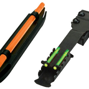 HiViz C3002 C-Series Magnetic Turkey/Deer Sight Set  Black | Orange Fiber Optic Front Sight Green Fiber Optic Rear Sight