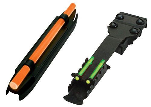 HiViz C3002 C-Series Magnetic Turkey/Deer Sight Set  Black | Orange Fiber Optic Front Sight Green Fiber Optic Rear Sight — view 1