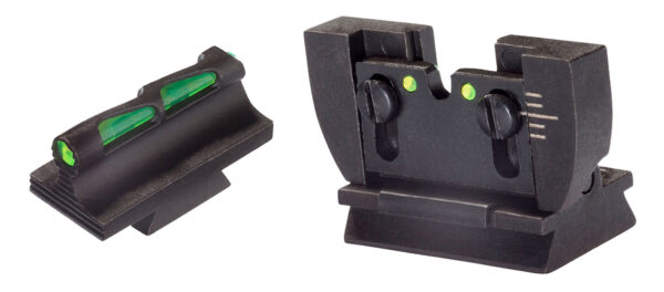 HiViz RG1022 Ruger 10/22 Rifle Interchangeable Sight Set LiteWave Black Front and Rear — view 1