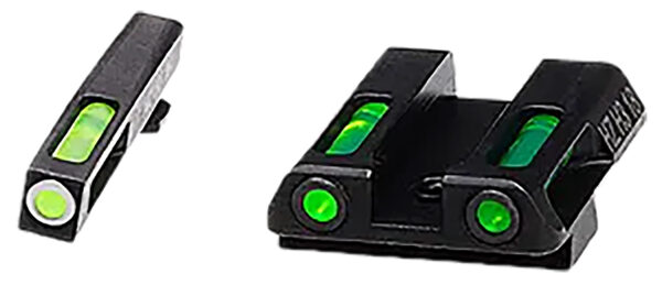 HiViz GLN421 LiteWave H3  Green Tritium/Fiber Optic Tritium Front Orange Fits Glock 42/43/43X/48 — view 1