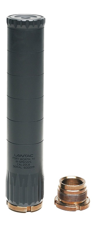 Lantac Usa 01-SUP-MSPEC22S M-Spec  22LR Black Aluminum 1/2"x28 — view 1
