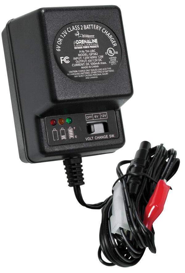 Wildgame Innovations WGIWGIBC0005 Battery Charger  Black 6 Volt-12 Volt — view 1