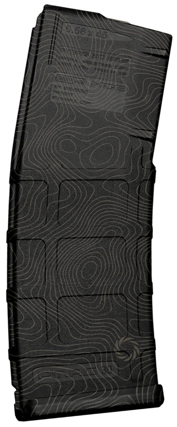 Weapon Works 228053 PMAG GEN M2 MOE 30rd Fits AR/M4 Laser Topo Polymer — view 1