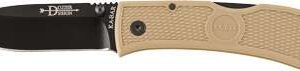 KA-BAR DOZIER HUNTER KNIFE 7.25 OAL 3 IN FOLDER DROP POINT BLADE COYOTE BROWN G10 GRIPS P/CLIP