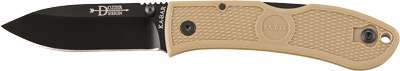 KA-BAR DOZIER HUNTER KNIFE 7.25 OAL 3 IN FOLDER DROP POINT BLADE COYOTE BROWN G10 GRIPS P/CLIP — view 1