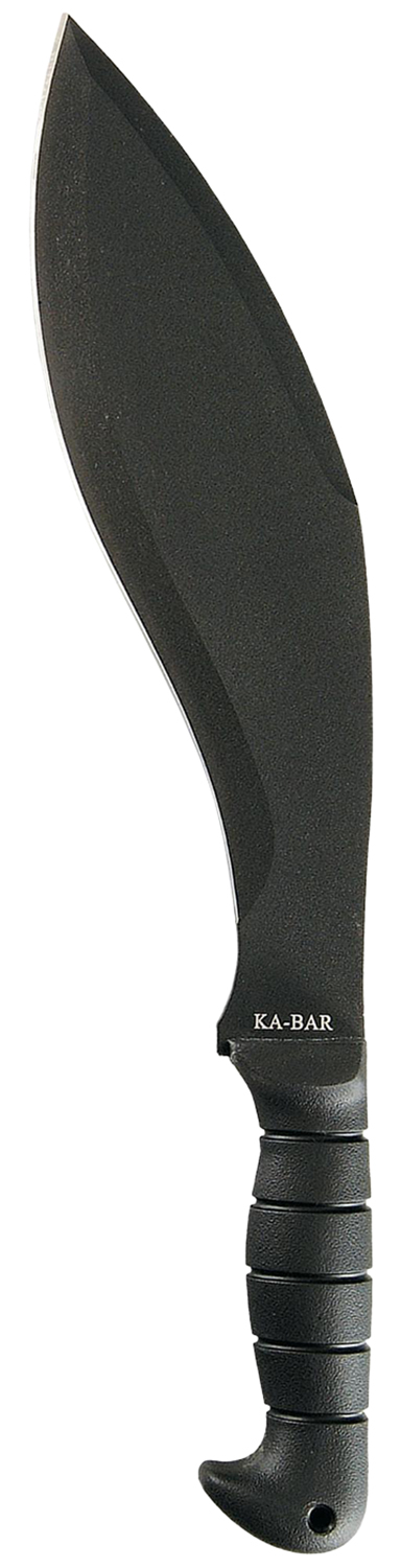 Ka-Bar 1249 Kukri  11.50" Black SK-5 Steel Blade/ Black TPR Handle 17" Long Includes Sheath — view 1