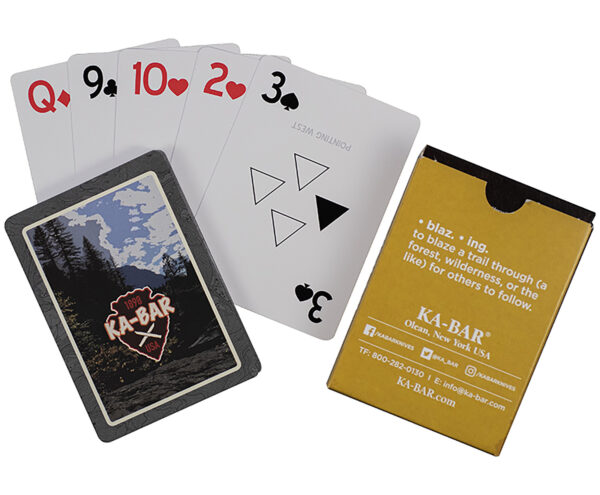 Ka-Bar 9914 Ka-Bar Playing Cards Multi-Color 3.50" Doubles as Trail Markers — view 1