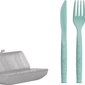 KA-BAR LUNCH PAL W/SPOON/FORK/ - KNIFE WITH LIGHTWEIGHT CASE — view 2