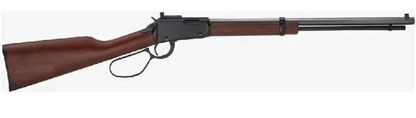 HENRY SMALL GAME LG LOOP LEVER ACTION RIFLE RIL 22 S/L/LR 20 IN OCT BBL BLUE/ WALNUT 16 RD — view 1