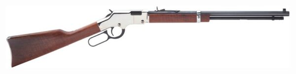 HENRY H4 GOLDENBOY SILVER - 17HMR 20" OCTAGON WALNUT — view 1