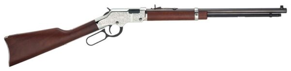 HENRY H4 SILVER EAGLE 17HMR - 20" OCTAGON WALNUT ENGRAVED — view 1