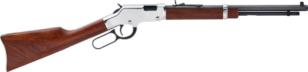 HENRY H4 GOLDENBOY SILVER - YOUTH 22S/L/LR 17" OCT. WALNUT — view 1