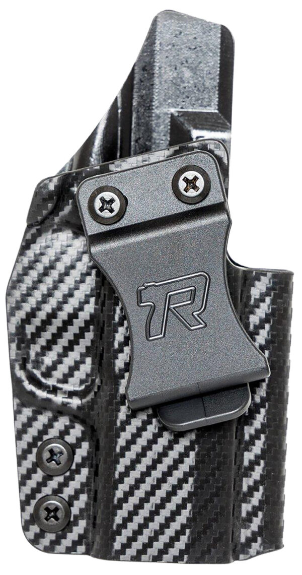 Rounded Gear GLKG43CFRHVAR Kydex  IWB Black Kydex Fits Glock 43 Belt Clip Right Hand — view 1