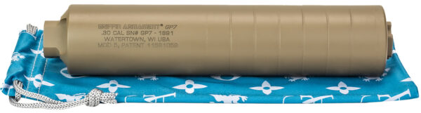 Griffin Armament GAGP7FDE-W GP7 Direct Thread Suppressor 7.62mm 1.50" FDE 17-4 PH Stainless Steel 5/8"x24 — view 1