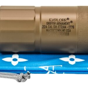 Griffin Armament GAET2FDEAM-W Explorr 224 Cal Flat Dark Earth Stainless Steel/Nickel 1/2"x28