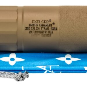 Griffin Armament GAET3FDEAM-W Explorr 300 Blackout Flat Dark Earth Stainless Steel/Nickel 5/8"x24