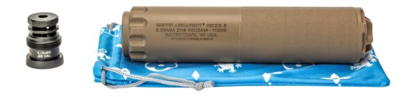 Griffin Armament GAREC5FDEAM-W 5 RECCE 5.56mm 1.50" Flat Dark Earth Stainless Steel 1/2"x28 — view 1