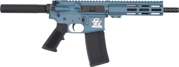 GLFA AR15 PISTOL 223 WYLDE - 7.5" NITRIDE BARREL BLUE — view 1