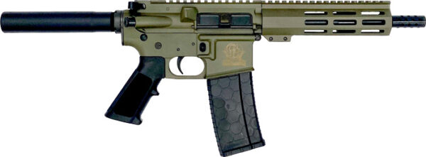 GLFA AR15 PISTOL 223 WYLDE - 7.5" NITRIDE BARREL OD GREEN — view 1
