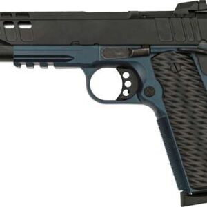 GREAT LAKES FIREARMS 1911 HGA 45ACP 5 IN BBL RMSC OPTIC CUT PORTED SLIDE BLUE TITANIUM/SS