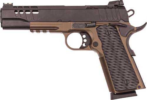 GREAT LAKES FIREARMS 1911 HGA 45ACP 5 IN BBL RMSC OPTIC CUT PORTED SLIDE BRONZE/SS — view 1