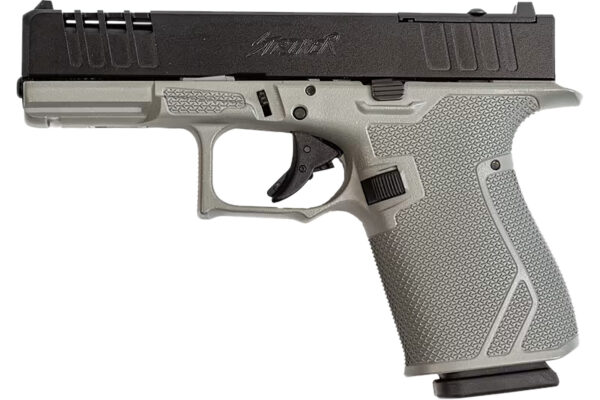 Great Lakes Firearms GL19SRK Striker  9mm 15+1 4" Front/Rear Serrations Cerakote Bull Shark Gray — view 1