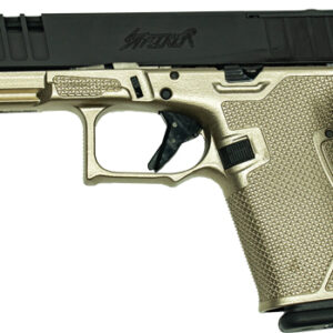 GLFA 19 STRIKER 9MM 4" 15 SHOT - BLACK SLIDE PLATINUM FRAME — view 2