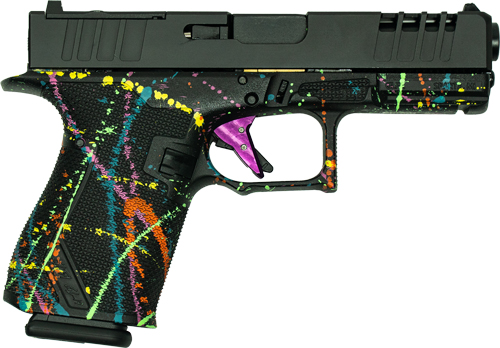 GLFA 19 STRIKER 9MM 4" 15 SHOT - BLK SLIDE SPLATTER BLACK FRAME — view 1