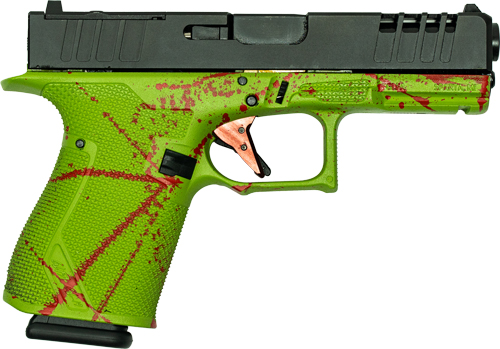 GLFA 19 STRIKER 9MM 4" 15 SHOT - BLK SLIDE SPLATER ZOMBIE FRAME — view 1