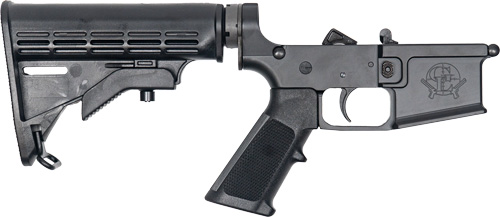 GLFA LOWER GROUP AR-15 5.56MM - W/ADJUSTABLE STOCK BLACK — view 1
