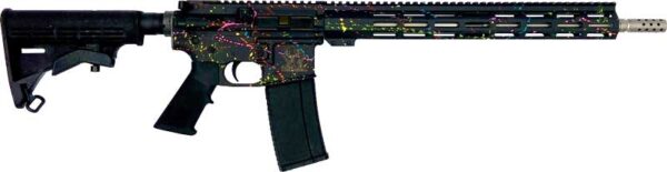 GLFA AR15 SPLATTER 223 WYLDE - 16" S/S BBL BLACK SPLATTER — view 1