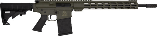 GLFA AR10 RIFLE 308 WIN 18" - NITRIDE BBL 10-SHOT OD GREEN — view 1