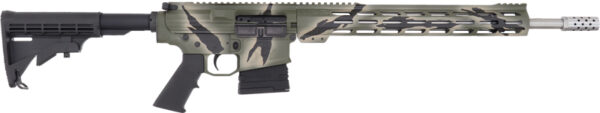 GLFA AR10 RIFLE 308 WIN 18" - S/S 10RD PURSUIT GREEN CAMO — view 1