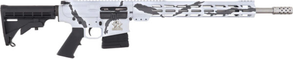 GLFA AR10 RIFLE 6.5CM 20" S/S - BBL 10-SHOT PURSUIT SNOW CAMO — view 1