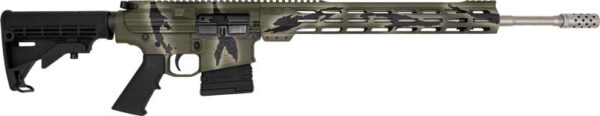 GLFA AR10 RIFLE 6.5CM 20" S/S - BBL 10-SHOT PURSUIT GREEN CAMO — view 1