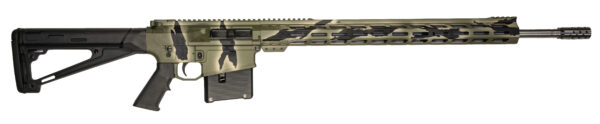 GLFA AR-10 300WIN 24 PURSUIT GRN CAMO/SS 5RD — view 1