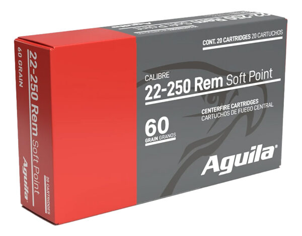 Aguila 8338AG   22-250Rem 60gr InterLock Boat Tail Soft Point 20 Per Box/10 Case — view 1