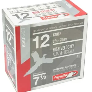 AGUILA FIELD LOAD SHOTSHELL AMO 12GA #7.5 2-3/4" 1-1/4 OZ 25RD 1330FPS (10 BOXES PER CASE)