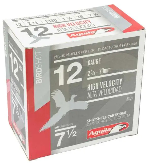 AGUILA FIELD LOAD SHOTSHELL AMO 12GA #7.5 2-3/4" 1-1/4 OZ 25RD 1330FPS (10 BOXES PER CASE) — view 1