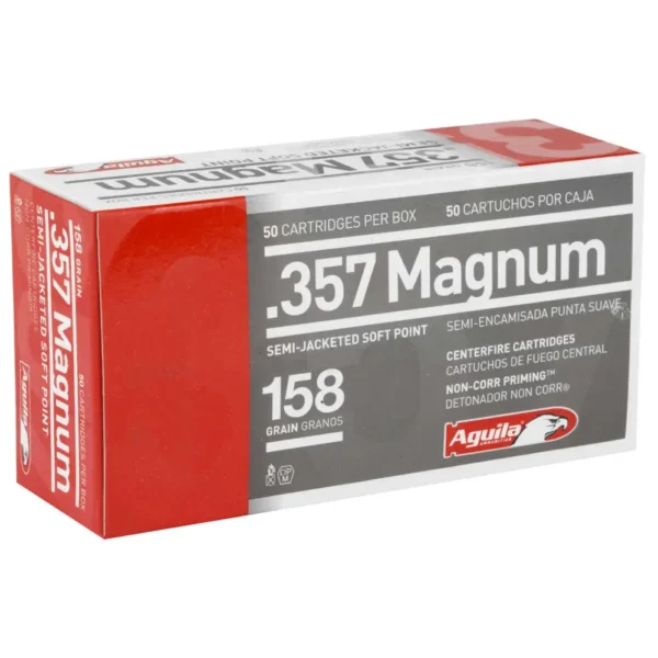 AGUILA AMO 357 MAG 158GR SJSP 50RD (20 BOXES PER CASE) — view 1