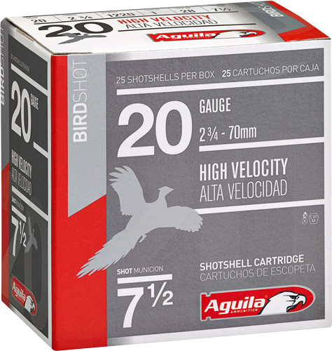 AGUILA SHOTSHELL 20GA 2.75" - 1OZ #7.5 250RD CASE LOT — view 1