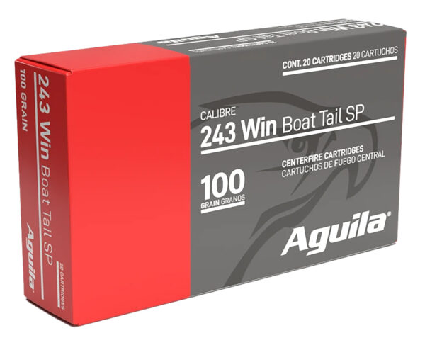 Aguila 8047AG   243Win 100gr InterLock Boat Tail Soft Point 20 Per Box/10 Case — view 1