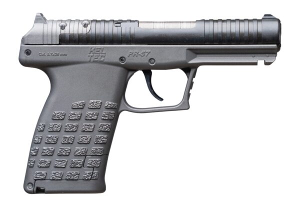 Kel-Tec PR57TNG PR-5.7  Compact Frame 5.7x28mm 20+1 4" Stainless Steel Rotary Barrel, Black Optic Ready/Serrated Slide, Tungsten Gray Frame & Textured Grip — view 1