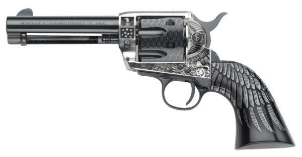Pietta GW357DOGE434NMB Great Western II D.O.G.E. Sports South Exclusive 357 Mag 6rd 4.75" — view 1