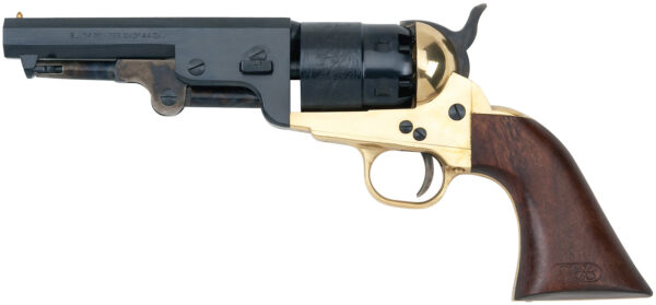 Pietta PF51BR44512 1851 Sheriff 44 Cal 5.50" 6rd Shot Brass Frame, Blued Cylinder, Blued Octagon Barrel, Walnut Grip — view 1