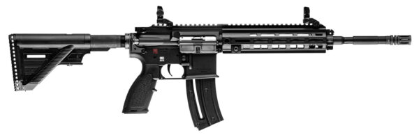 HK 81000402 HK 416  22 LR 10+1 16.10" Black Steel Threaded Barrel Aluminum w/M-LOK & Picatinny Rail Black Aluminum Receiver Black Retractable Stock Right Hand — view 1