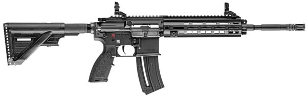 HK 81000401 HK 416  22 LR 20+1 16.10" Black Steel Threaded Barrel Aluminum w/M-LOK & Picatinny Rail Black Aluminum Receiver Black Retractable Stock Right Hand — view 1