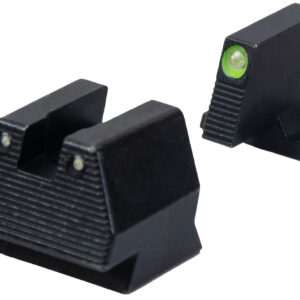 HK 51000939 Night Sight Set  Fixed Green Tritium/Black Frame Fits HK VP9 9mm Luger
